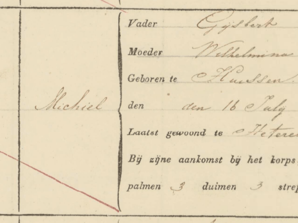 Michiel Michels – tabaksplanter, kurassier, koetsier,&nbsp;bode